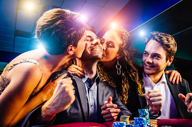 Live dealer blackjack table with professional dealer and players